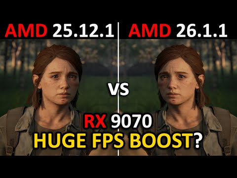 AMD Drivers (25.12.1 vs 26.1.1) | RX 9070 | Test in 9 Games | 2026