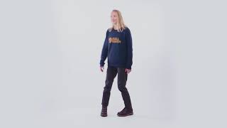 Fjällräven Logo Sweater W Dark Violet