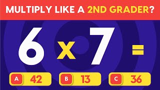 Multiplication Table Quiz for Grade 2 | Math Quiz for Grade 2 | Can You Finish