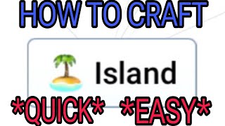 How to craft an ISLAND #infinitecraft