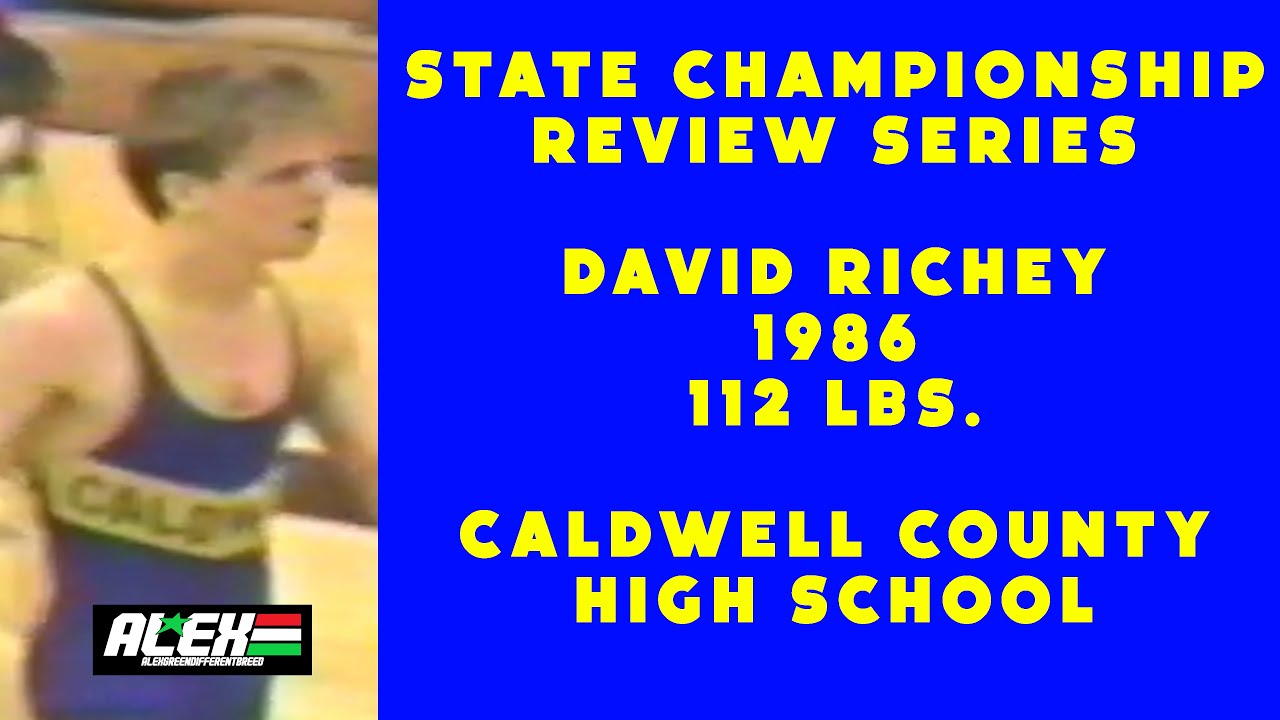 State Wrestling Championship match review w/ David Richey (Caldwell County; 1986 112 lbs.)