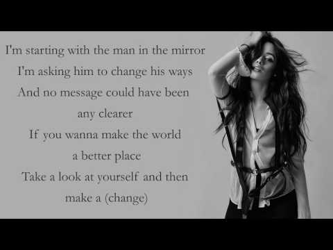 Camila Cabello - Man In The Mirror [Lyrics][Michael Jackson Cover]