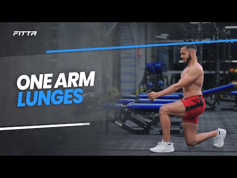 One Arm Cable Lunges