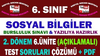 6.Sınıf Sosyal Bilgiler 6.Ünite: Etkin Vatandaşlık Test Çözüm Videosu