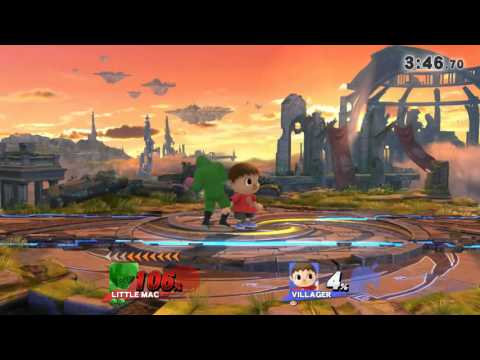 Smash 4 Little Mac vs Villager for glory. (Lemon)