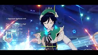 Off-meta Abyss 11 2.4 9-star clear [Genshin]