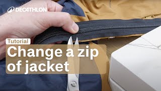 TUTORIAL - Change a Zip of jacket 🪡 | Decathlon