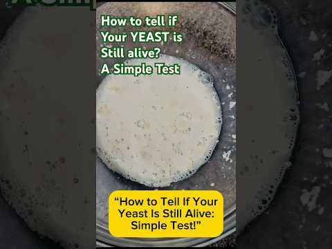 “How to Tell If Your Yeast Is Still Alive: Simple Test!” #yeast #dried-yeast #pizzadough
