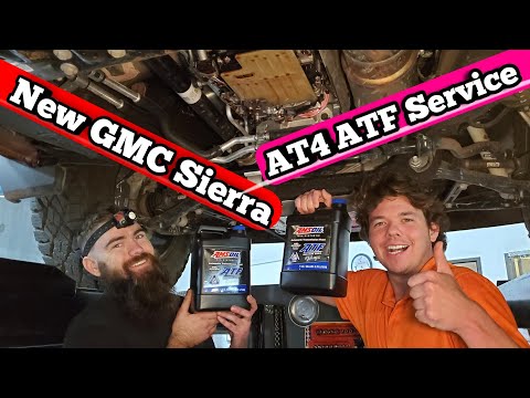 GMC Sierra AT4 ATF Service Fluid Change to AMSOIL 100% synthetic