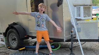 digiblurDIY live in the DIY Tear Drop Camper