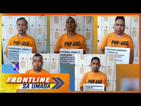 5 suspek sa pagdukot sa magpinsang Filipino-Chinese, arestado Frontline Sa Umaga