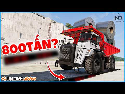 800 Tons vs. Giant Dump Truck: BeamNG's Craziest Load Challenge | #82