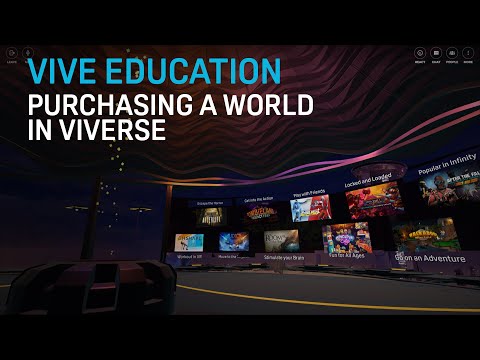 VIVE Education - Purchasing a World in VIVERSE