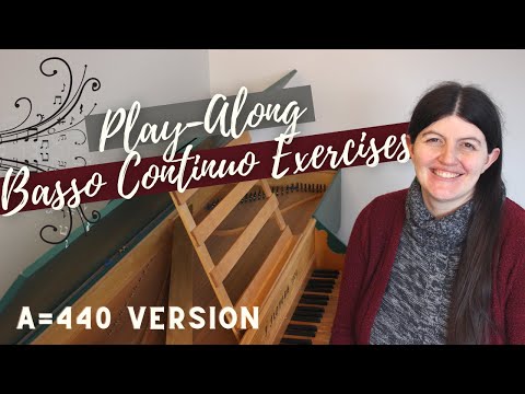 Basso Continuo Exercises: Dandrieu Treatise Play-Along -- A=440 Version