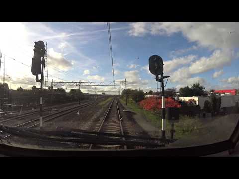A train driver's view: Dordrecht - Amsterdam CS, VIRM, 27-Oct-2019