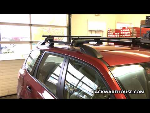 Yakima TimberLine Car Roof Rack 8000147crb with Steel RoundBars for Factory Raised Rails