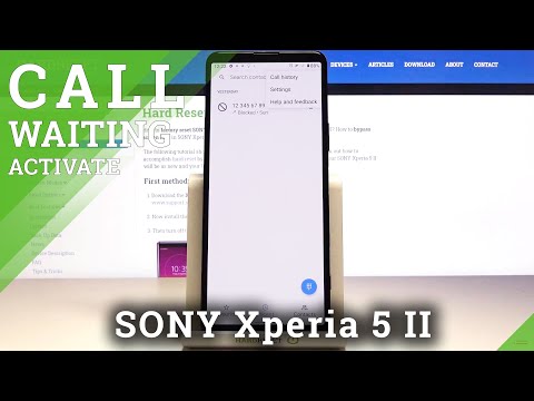 SONY Xperia 5 II How to Set Up Call Waiting