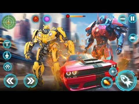 Robot Car Transforming Game - Robot Fighting Games 2024 - Android GamePlay
