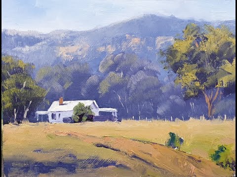 Learn To Paint TV E81 "Farm In The Valley" Landscape Painting for Beginners
