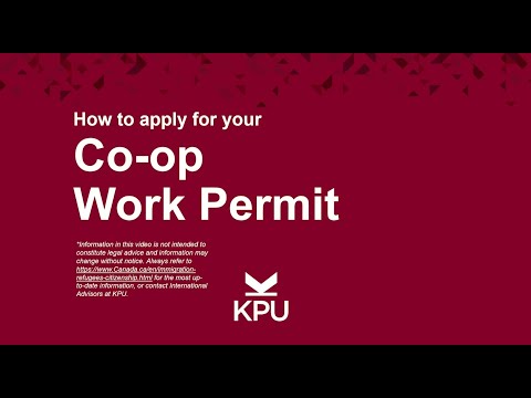 How to Apply for Coop Work Permit