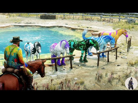 🌄 Arthur Morgan Discovers & Tames 5 Stunning Horses at Colorado Springs! 🐎✨
