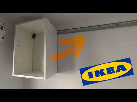 IKEA METOD SEKTION Kitchen Wall Cabinet Suspension Rail installation - How to assemble - Complete