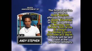 Andy Stephen ~ Short Obituary