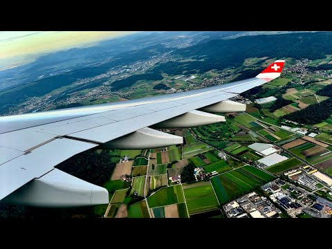 [4K] World’s Shortest A330 Flight – Zurich to Geneva with SWISS | LX2802 | HB-JHA