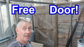 How to make a Rustic Outdoor Timber Door/Gate from old Pallet Wood. Screening my yard from customers
