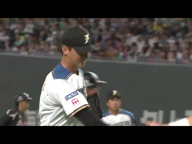 【8回表】こちらも一軍初登板!! プロ2年目のファイターズ・石川直 1回無失点!! 2016/9/30 F-M
