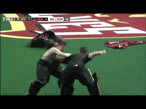Nll Lacrosse goalie fight