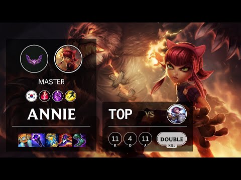 Annie Top vs Fiora - KR Master Patch 12.3