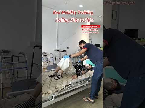Bed Mobility Training (Rolling side-to-side) by Physiotherapist