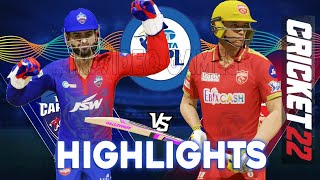 𝐝𝐜 𝐯𝐬 𝐩𝐛𝐤𝐬 - Delhi Capitals vs Punjab Kings Match Highlights IPL 15 Cricket 22