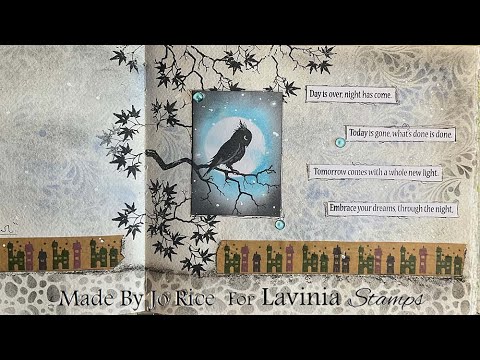 Mindful Monday with The Night Owl by Jo Rice - A Lavinia Stamps Tutorial