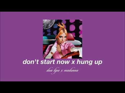 dua lipa x madonna - don't start now x hung up(slowed & reverb)