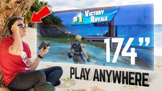174" Insanely Clear Gaming ANYWHERE - VITURE Beast + abxy S9V Controller