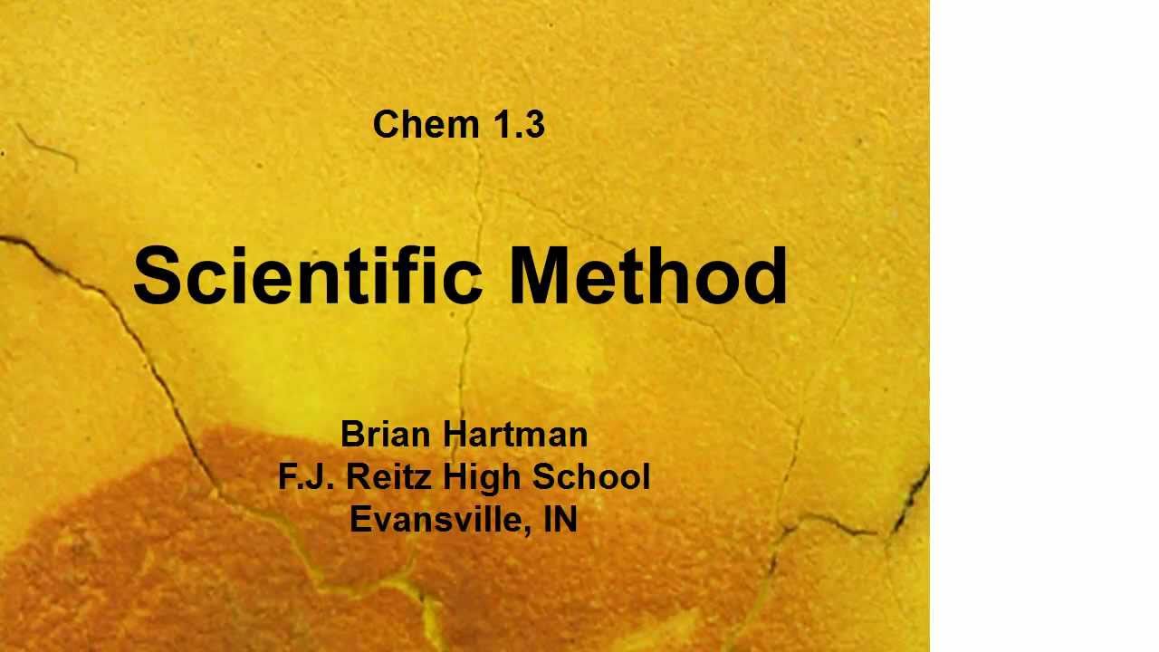 Chem1.3 Scientific Method