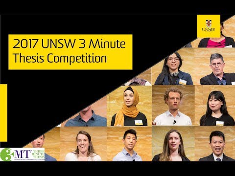 UNSW 2017 Three Minute Thesis final