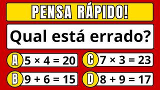 Você Consegue Passar Neste Teste de QI de Matemática? | Quiz de Matemática Difícil