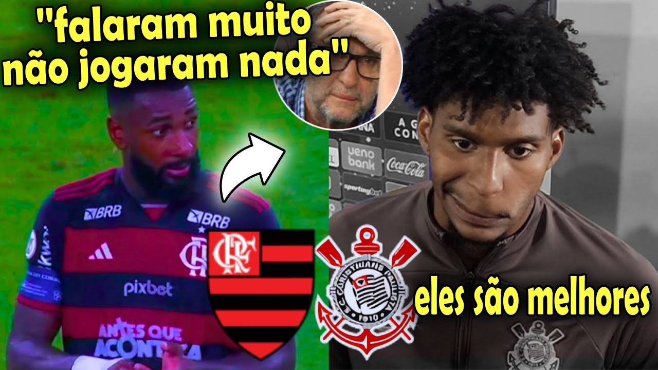 FLAMENGO DESTRÓI CORINTHIANS EM ITAQUERA, GERSON DEU O PAPO RETO DO BRUNO HENRIQUE..