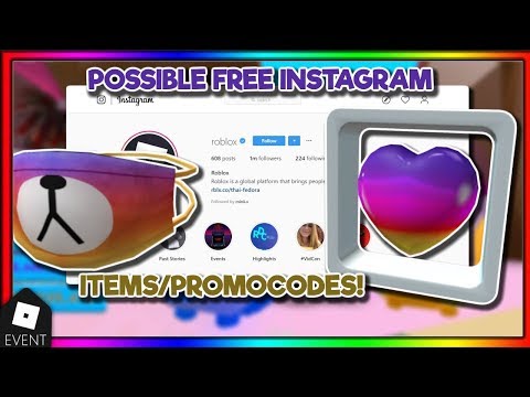 Roblox Instagram Event Items Leaked Roblox 2020 6 7 Mb 320 Kbps - nuevo promocode de instagram en roblox hashtag no filter