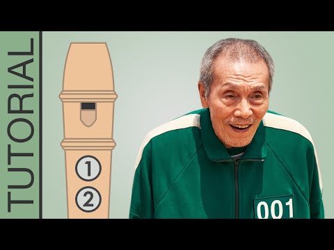 Pink Soldiers Song (Squid Game) - Recorder Flute Tutorial