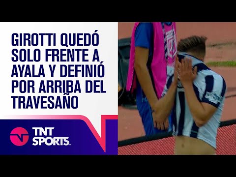 ¡NO SE PUEDE CREER! 😱 GIROTTI quedó SOLO frente a Ayala y definió por ARRIBA del TRAVESAÑO