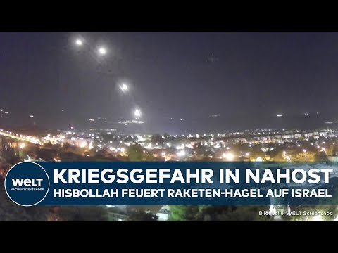 KRISE IN NAHOST: Eskalation? Hisbollah feuert dutzende Raketen auf Israel - Iron Dome aktiv