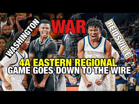 4A EASTERN REGIONAL! REIDSVILLE VS.WASHINGTON! GAME GOES DOWN TO THE WIRE!!!