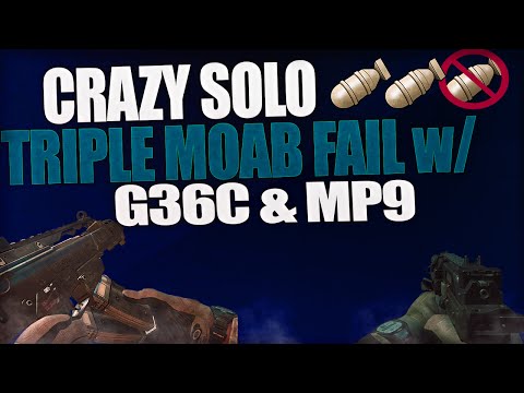*SOLO* Triple Moab FAIL on Bakaara w/ G36C/MP9 (1 off) - CoD: Mw3