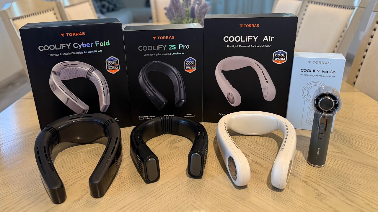 TORRAS COOLiFY Cyber Fold - The World's Best Portable Neck Air Conditioner