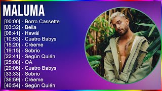 Maluma 2024 MIX Favorite Songs - Borro Cassette, Bella, Hawái, Cuatro Babys