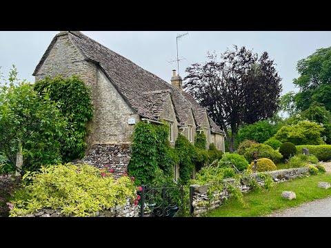 Early Morning in a English Village - Cotswold Village WALK